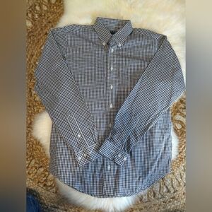 Brooks Brothers gingham print boys size Large long sleeve button down shirt